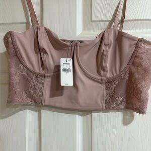 Express Lace Bustier - Blush